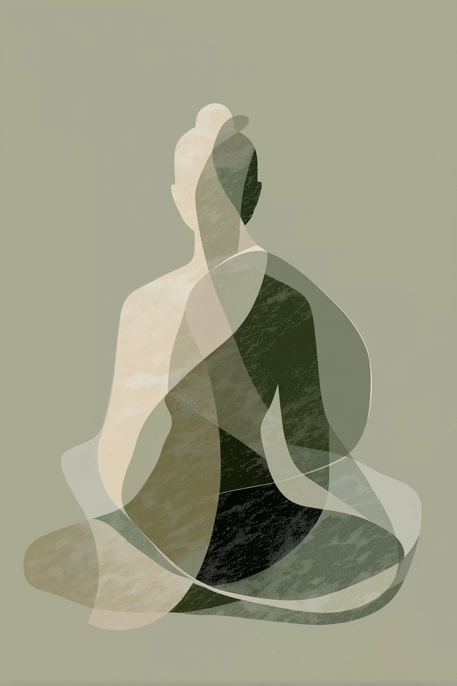 Fototapete Yoga-Figur f47836