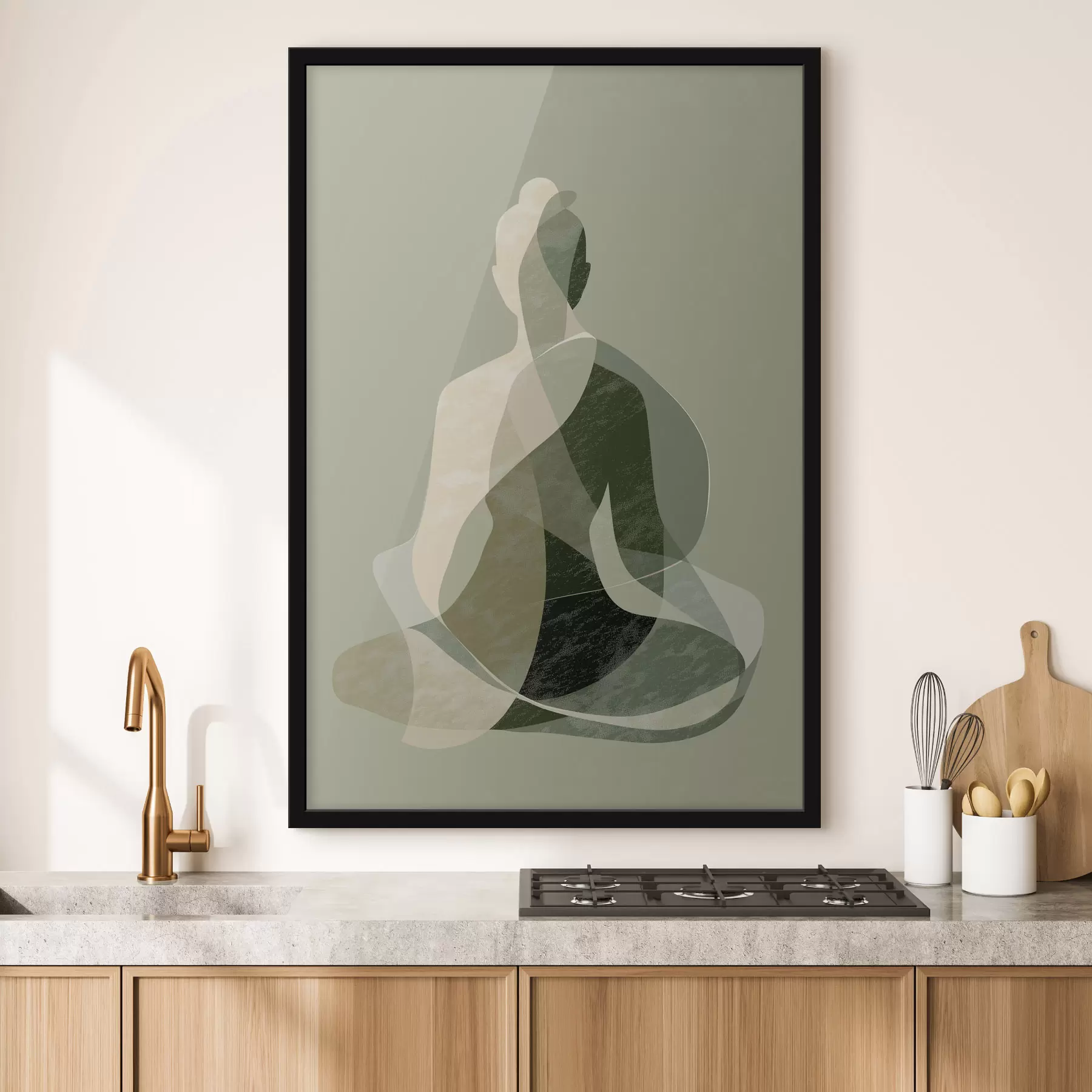 Fototapete Yoga-Figur f47836