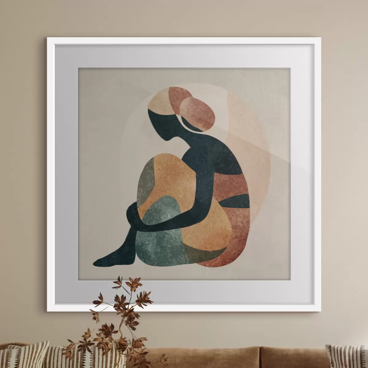 Poster Abstrakte menschliche Figur f47839