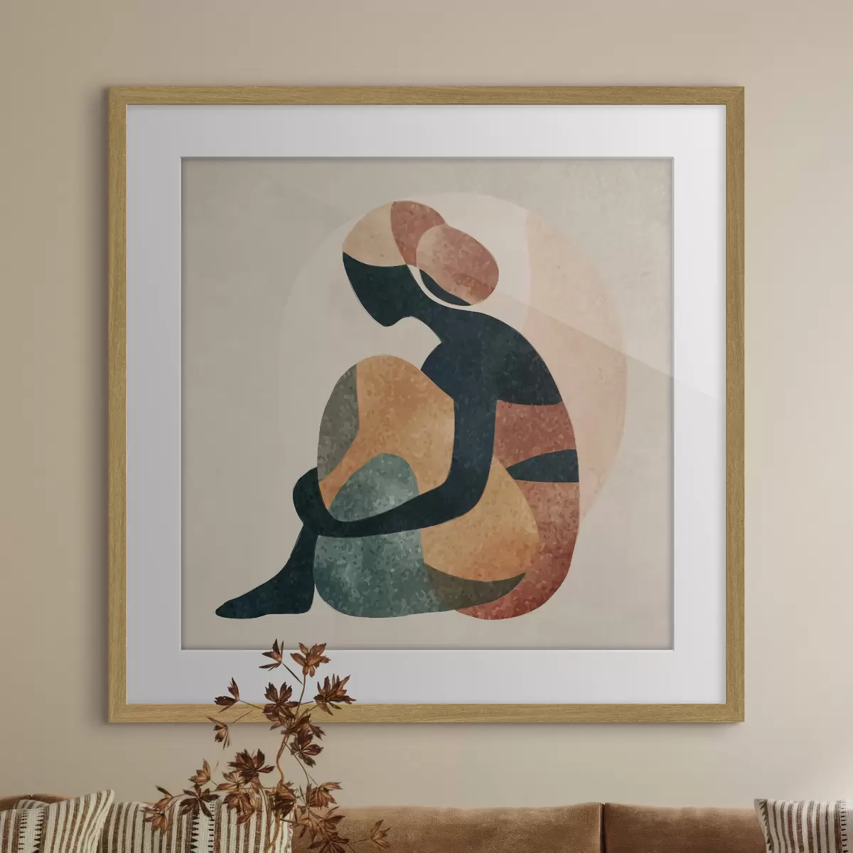 Poster Abstrakte menschliche Figur f47839