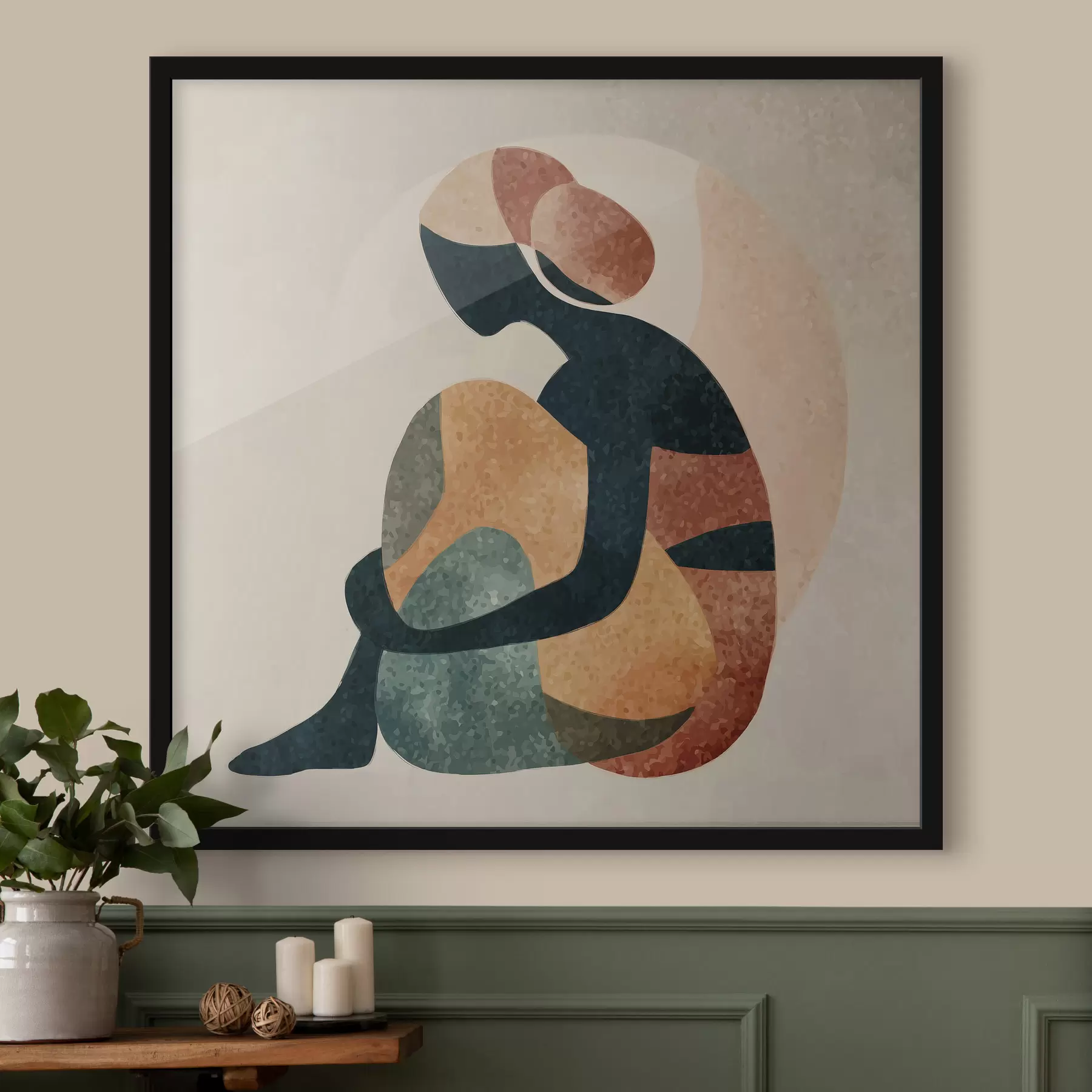 Fototapete Abstrakte menschliche Figur f47839