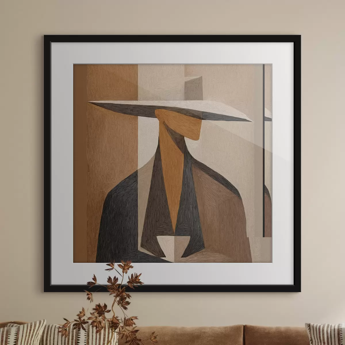 Poster Gesicht und Tiefe f47841