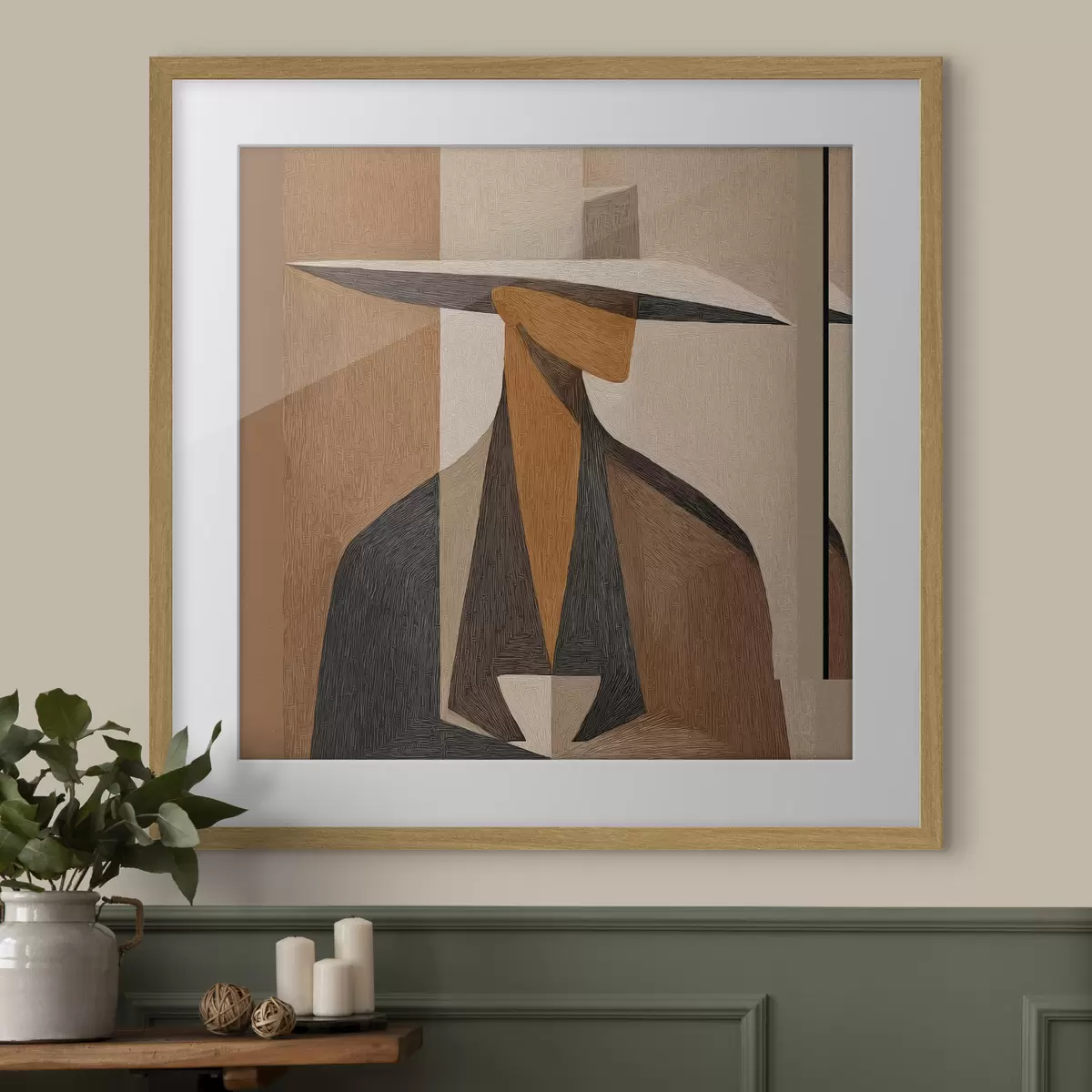 Poster Gesicht und Tiefe f47841