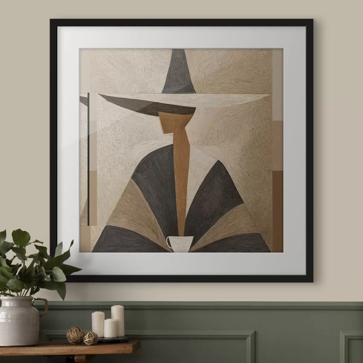 Poster Gesicht und Kontrast f47842