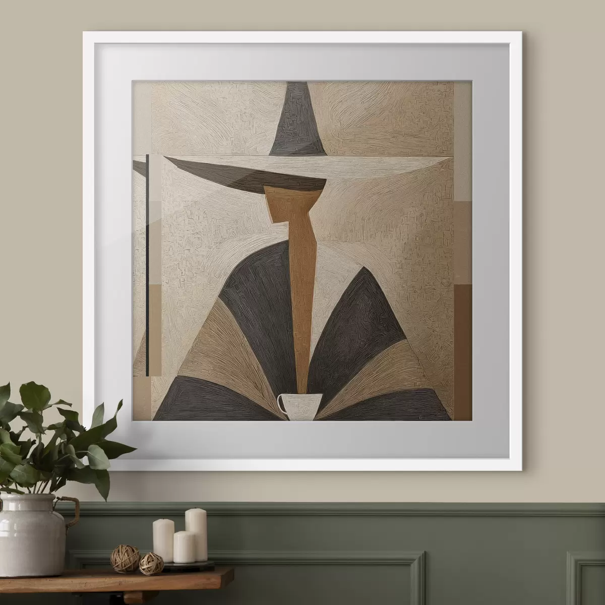 Poster Gesicht und Kontrast f47842