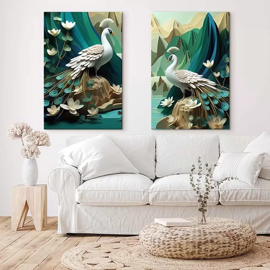 Fototapete Wunderschöne Pfauen m30020