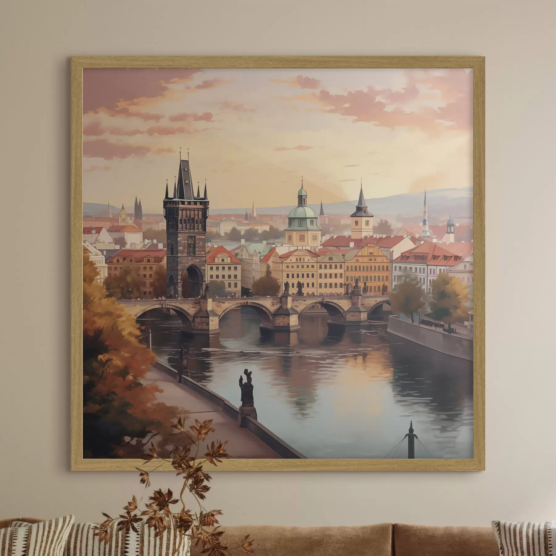 Fototapete Blick auf Prag, Tschechische Republik f47897