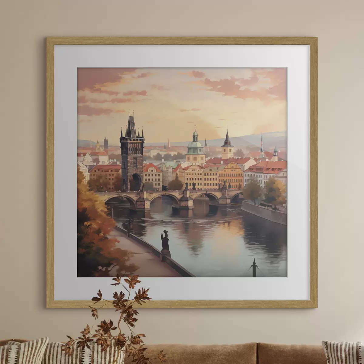 Poster Blick auf Prag, Tschechische Republik f47897
