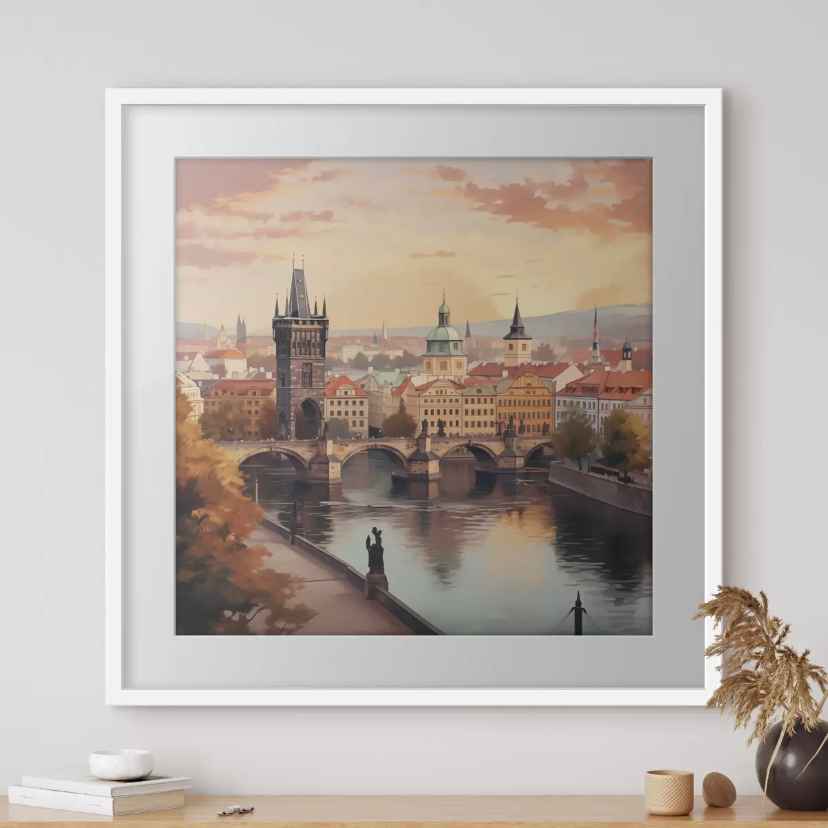 Poster Blick auf Prag, Tschechische Republik f47897