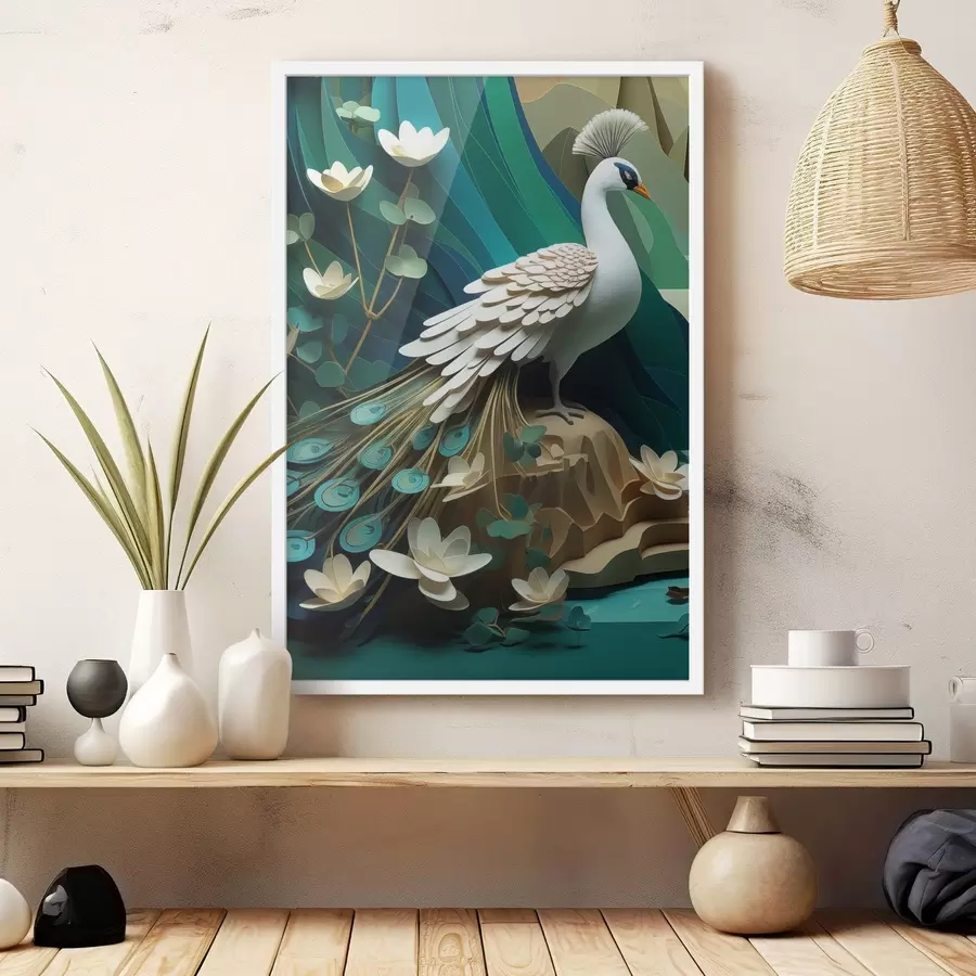 Fototapete Schicker Pfau f47900