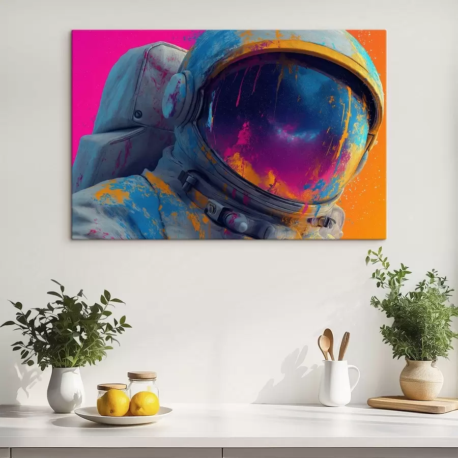 Fototapete Astronaut mit einem hellen Helm s47905