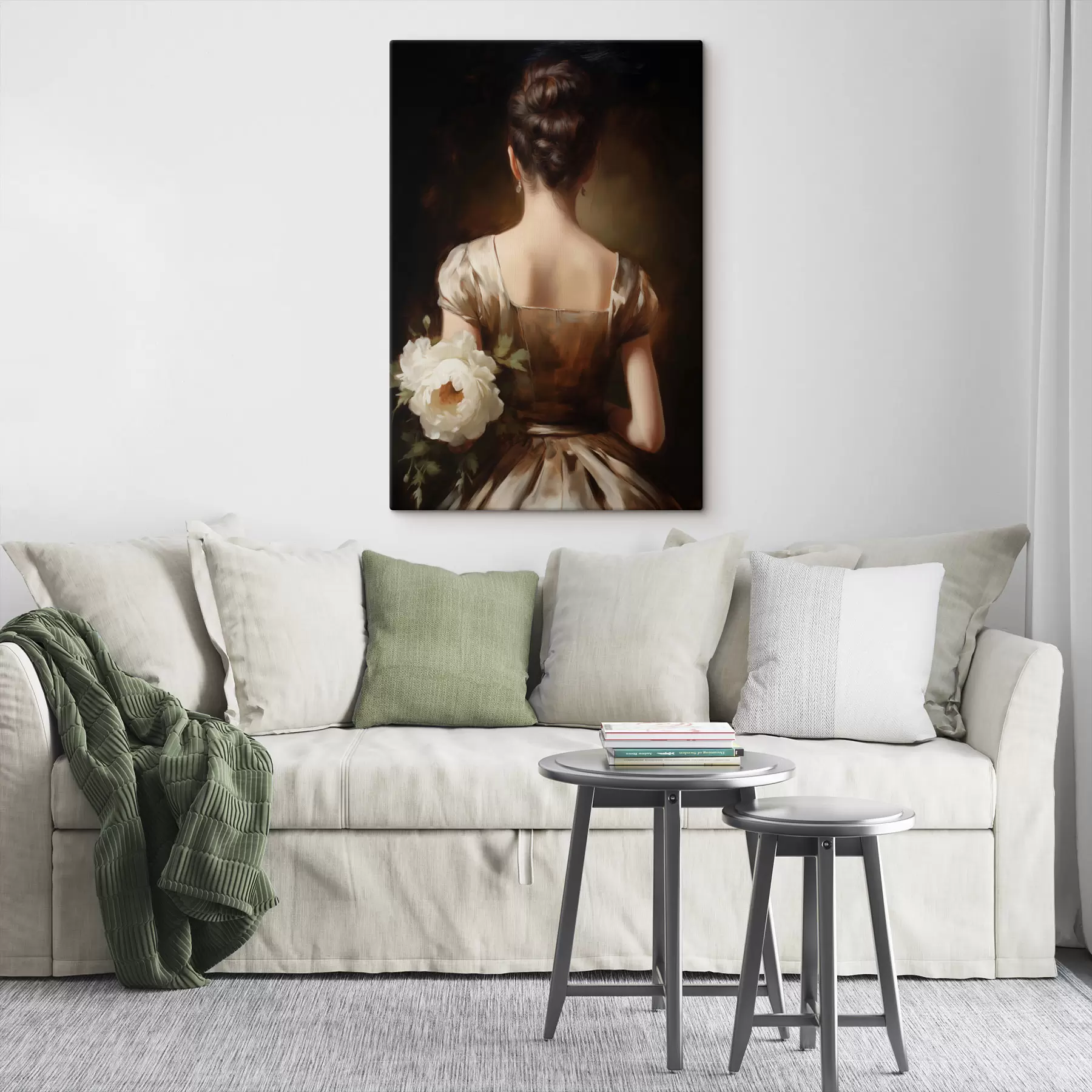 Fototapete Frauenporträt von hinten s47921