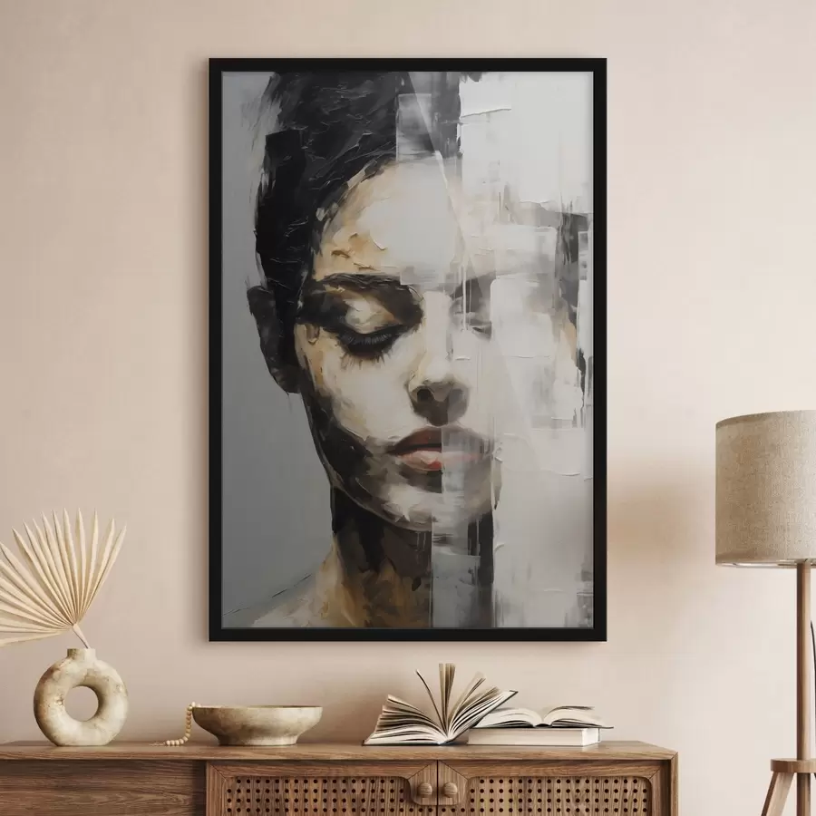 Fototapete Abstraktes Frauenporträt f47928