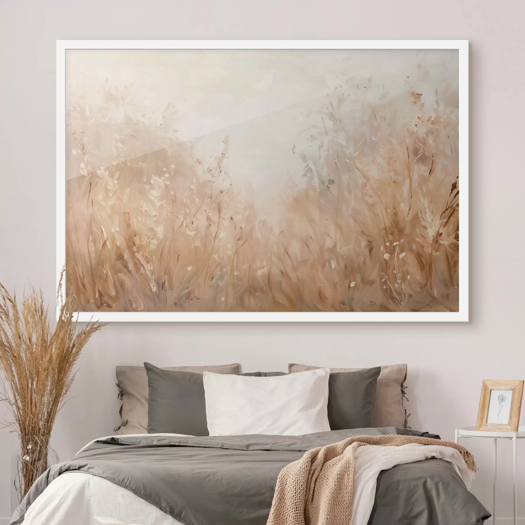 Fototapete Vielfalt von Feldpflanzen, Ölgemälde-Imitation f48005