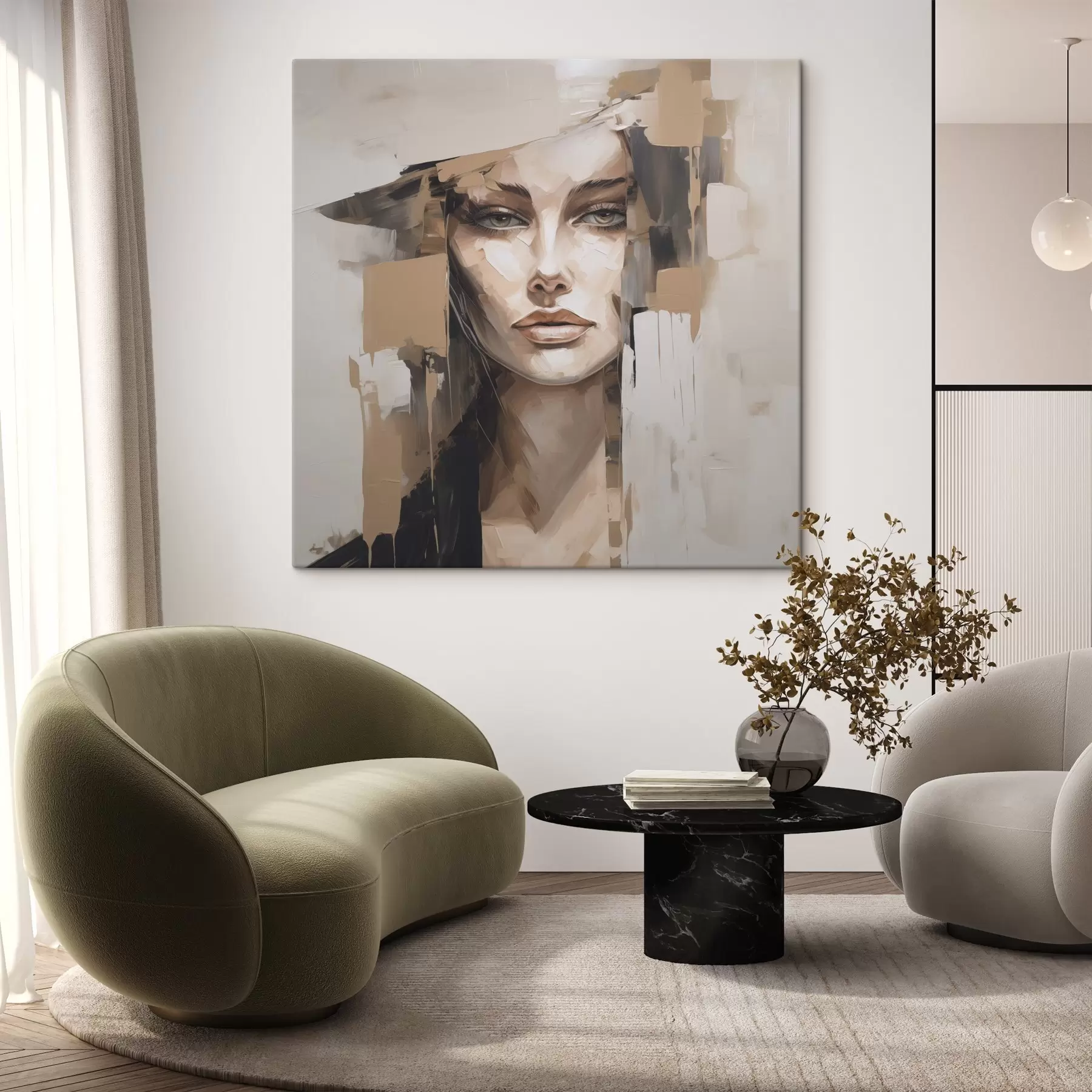 Fototapete Abstraktes Porträt s48051