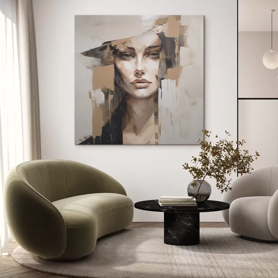 Fototapete Abstraktes Porträt s48051