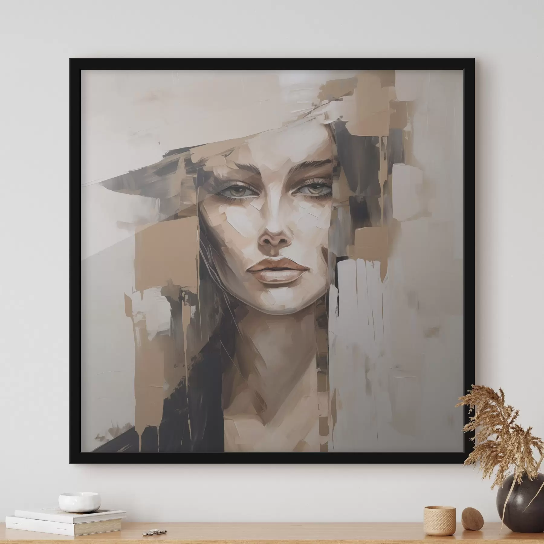 Fototapete Abstraktes Porträt f48051