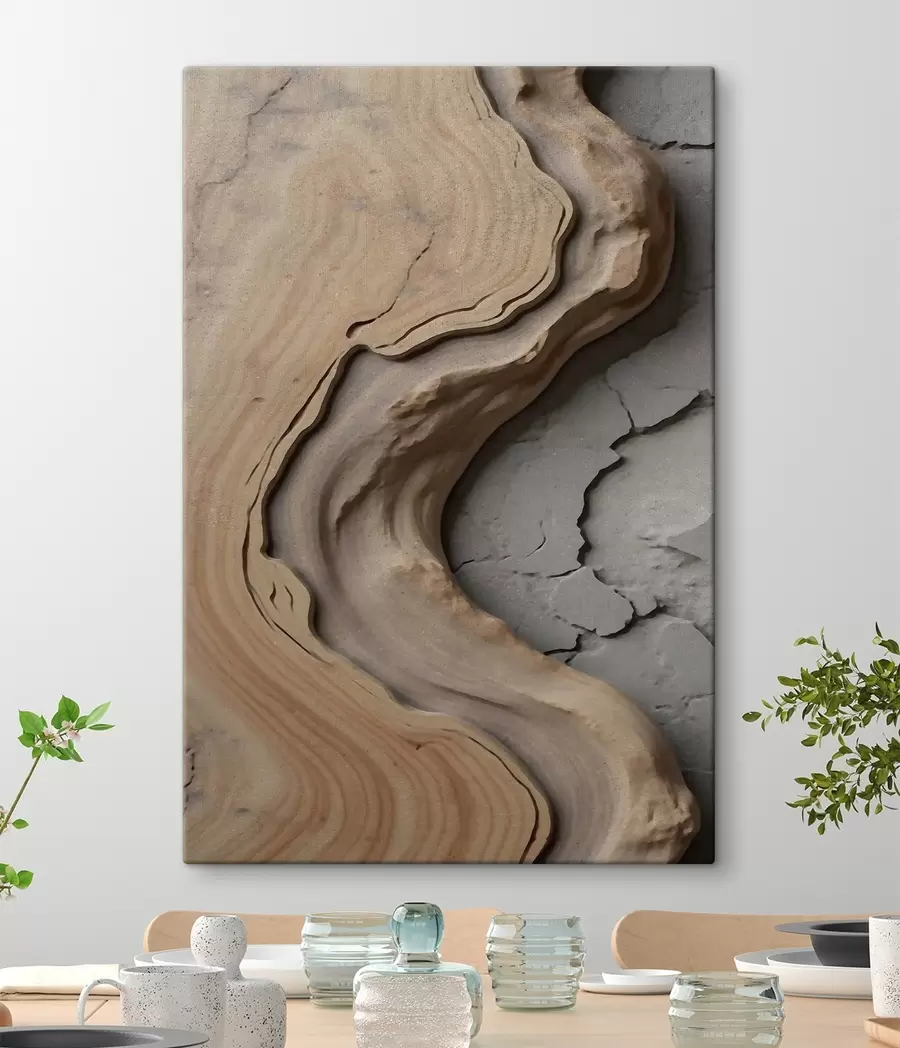 Fototapete Holz und Beton, Imitation s48105