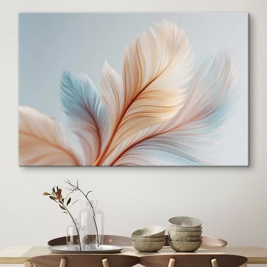 Fototapete Mehrfarbige Federn s48110