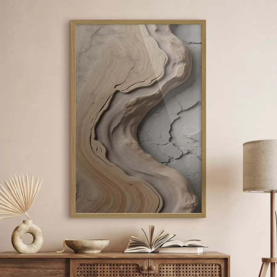 Fototapete Holz und Beton, Imitation f48105