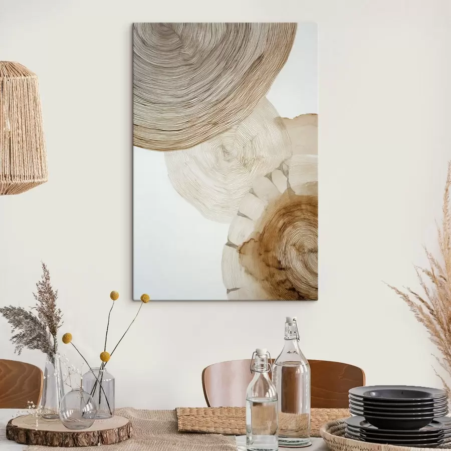 Fototapete abstrakte jährliche Baumringe s47933