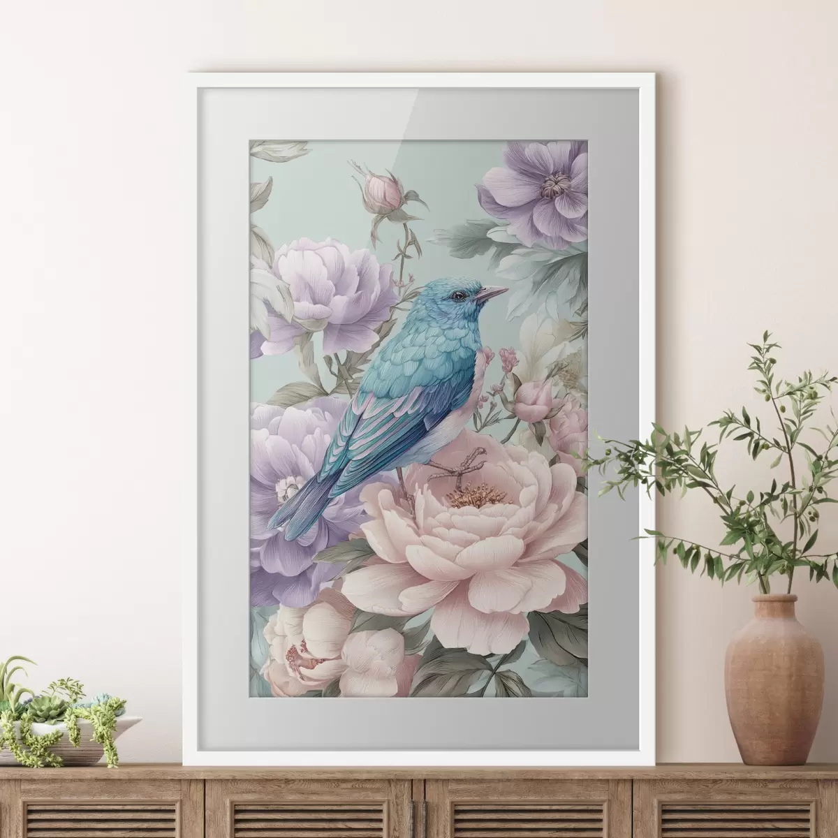 Poster Vögel und Umarmung f47943
