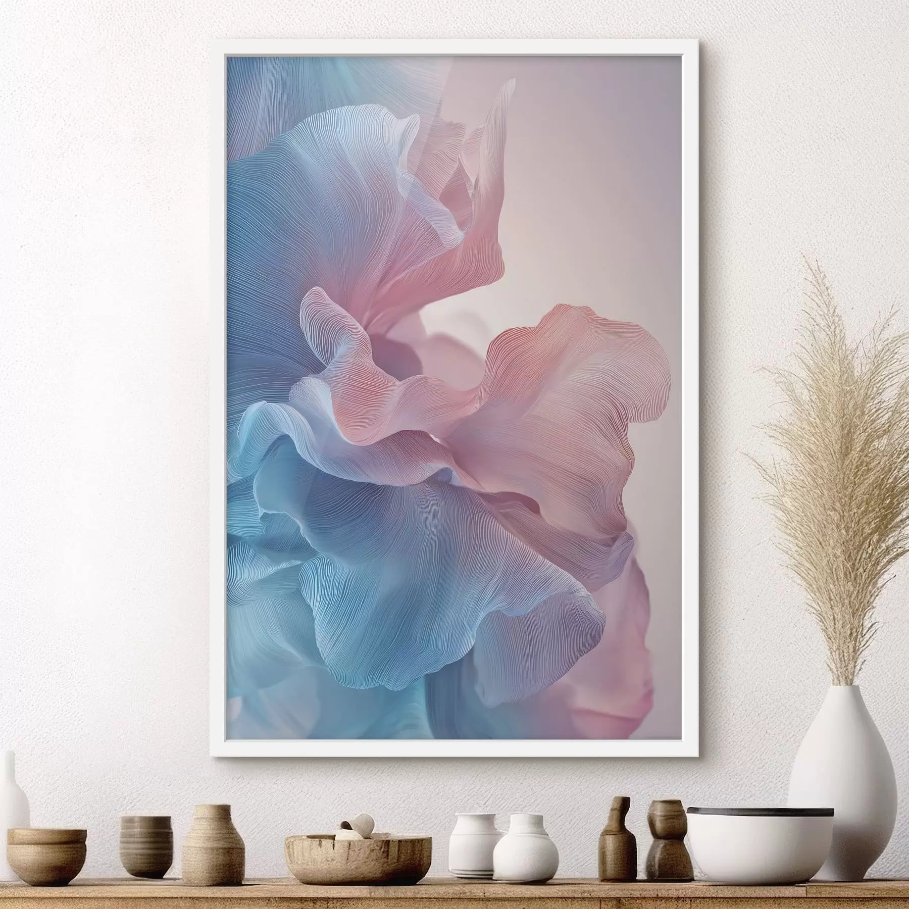 Fototapete abstrakte Wellen mit Volumeneffekt f47945