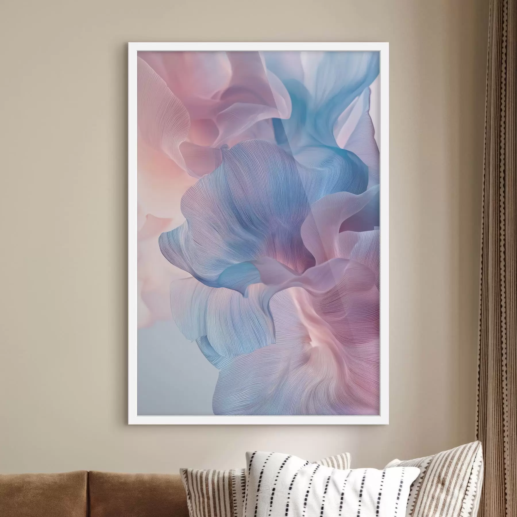 Fototapete abstrakte Wellen mit Volumeneffekt f47946