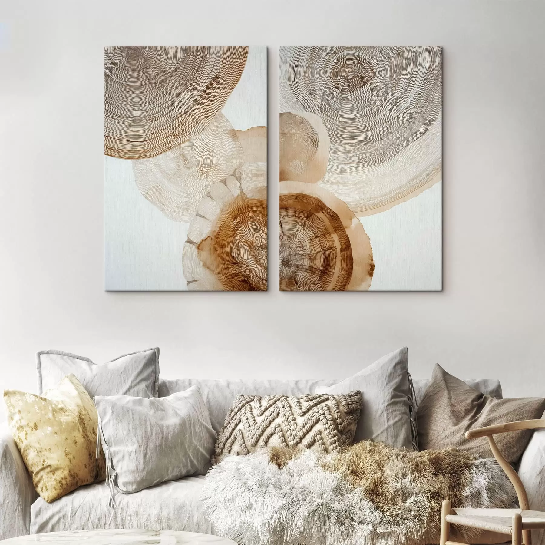 Fototapete abstrakte jährliche Baumringe m30089