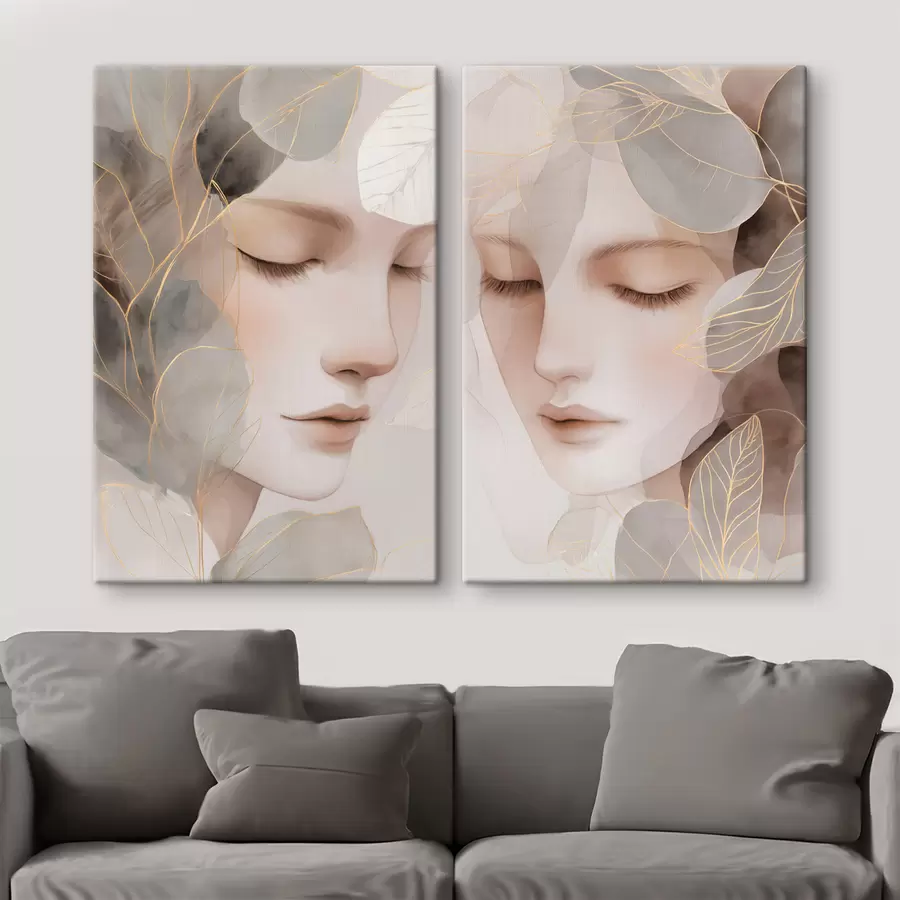 Fototapete Mädchen im Laub m30091