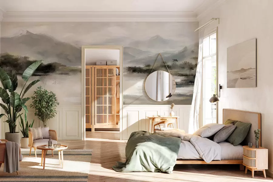 Fototapete Bemalte Berge w05248