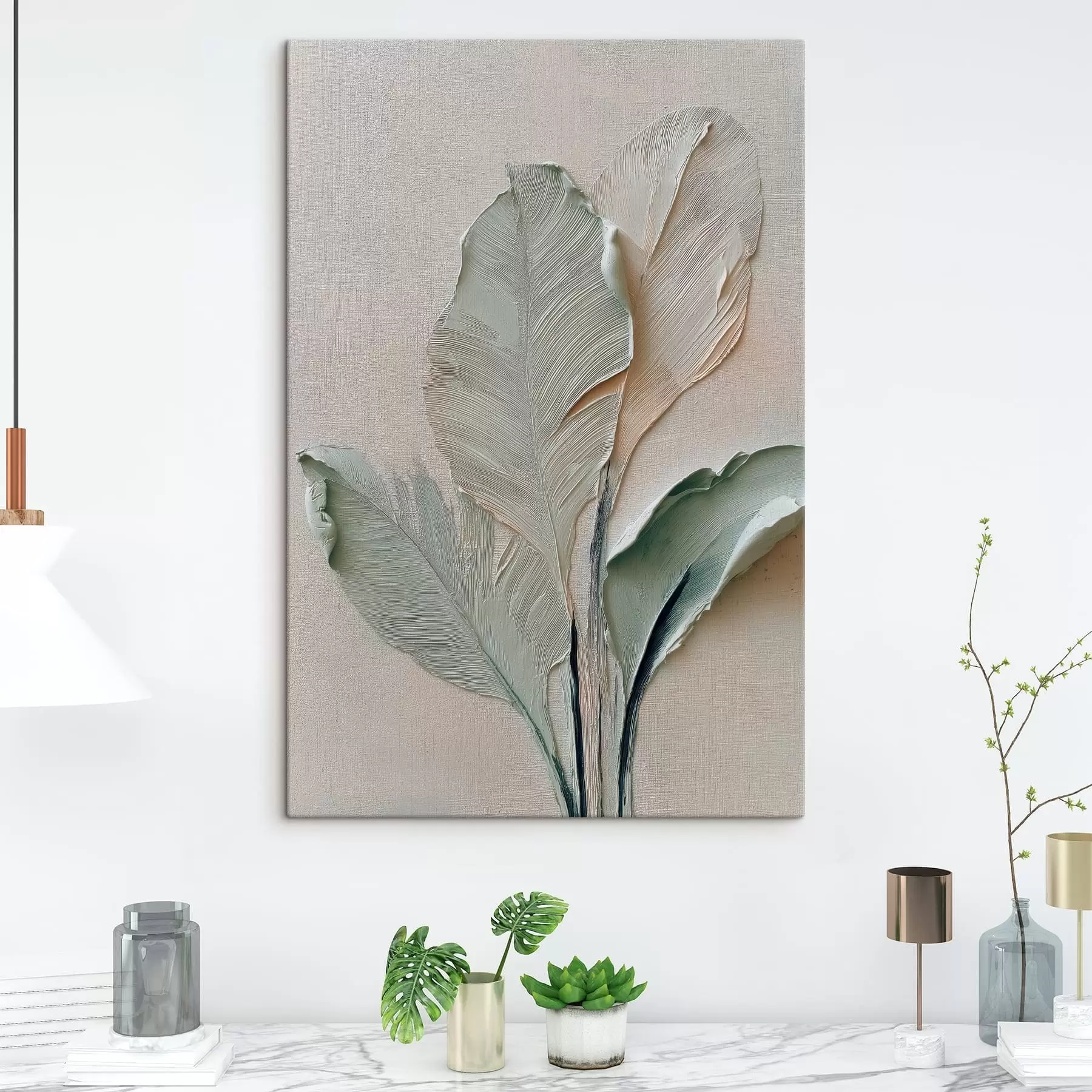 Fototapete Abstrakte Blätter s48130