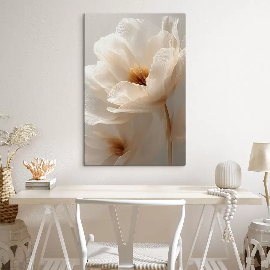 Fototapete Makro-Blumenkomposition in warmen Farbtönen s48121