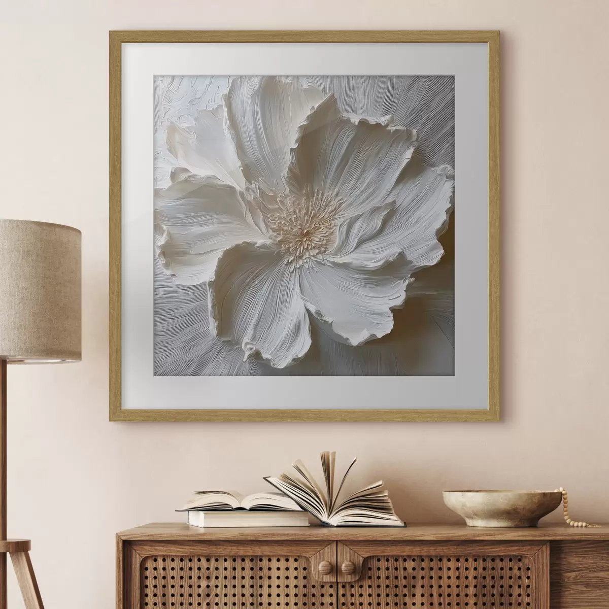 Poster Weißer Mohn f48064