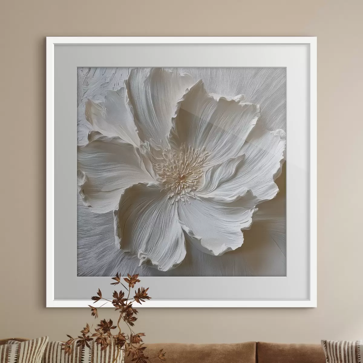 Poster Weißer Mohn f48064