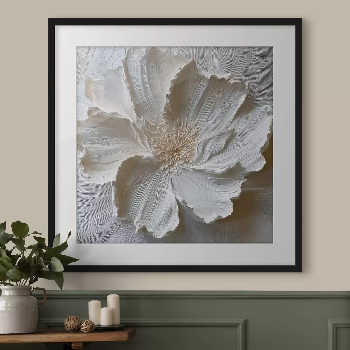 Poster Weißer Mohn f48064