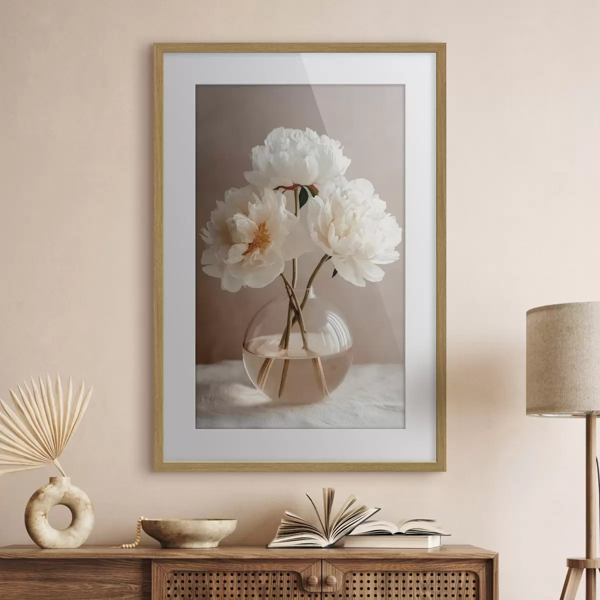 Poster Pfingstrosen und Abenteuer f48119