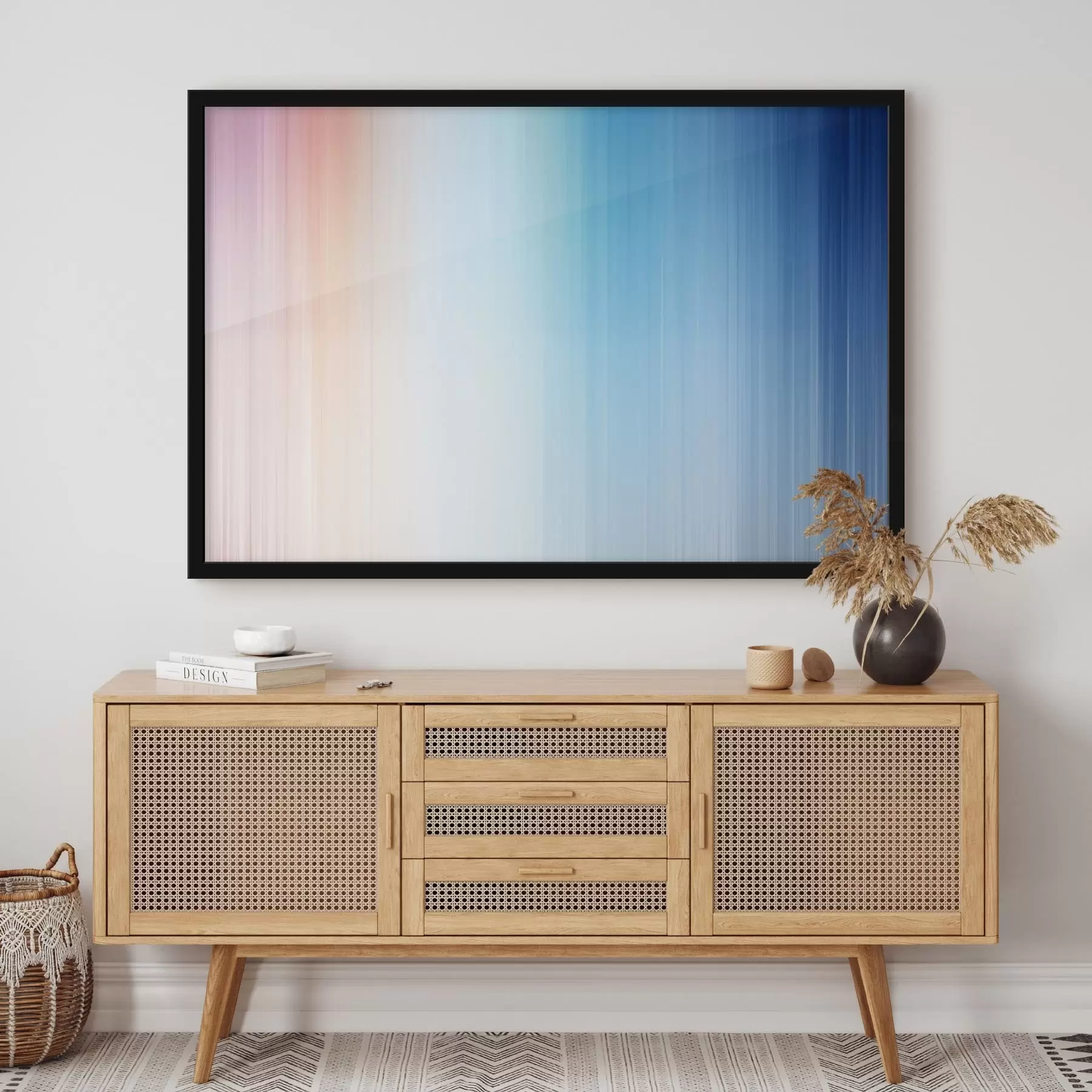 Fototapete Sanfter Farbverlauf von warm zu blau f48090