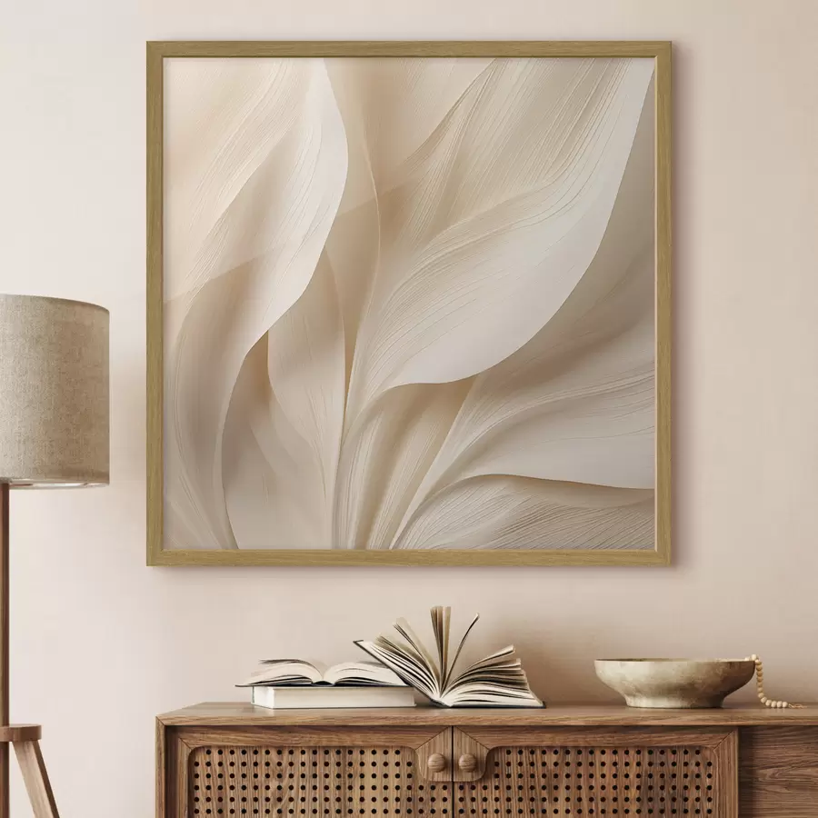 Fototapete Abstrakte beige fließende Linien f48095