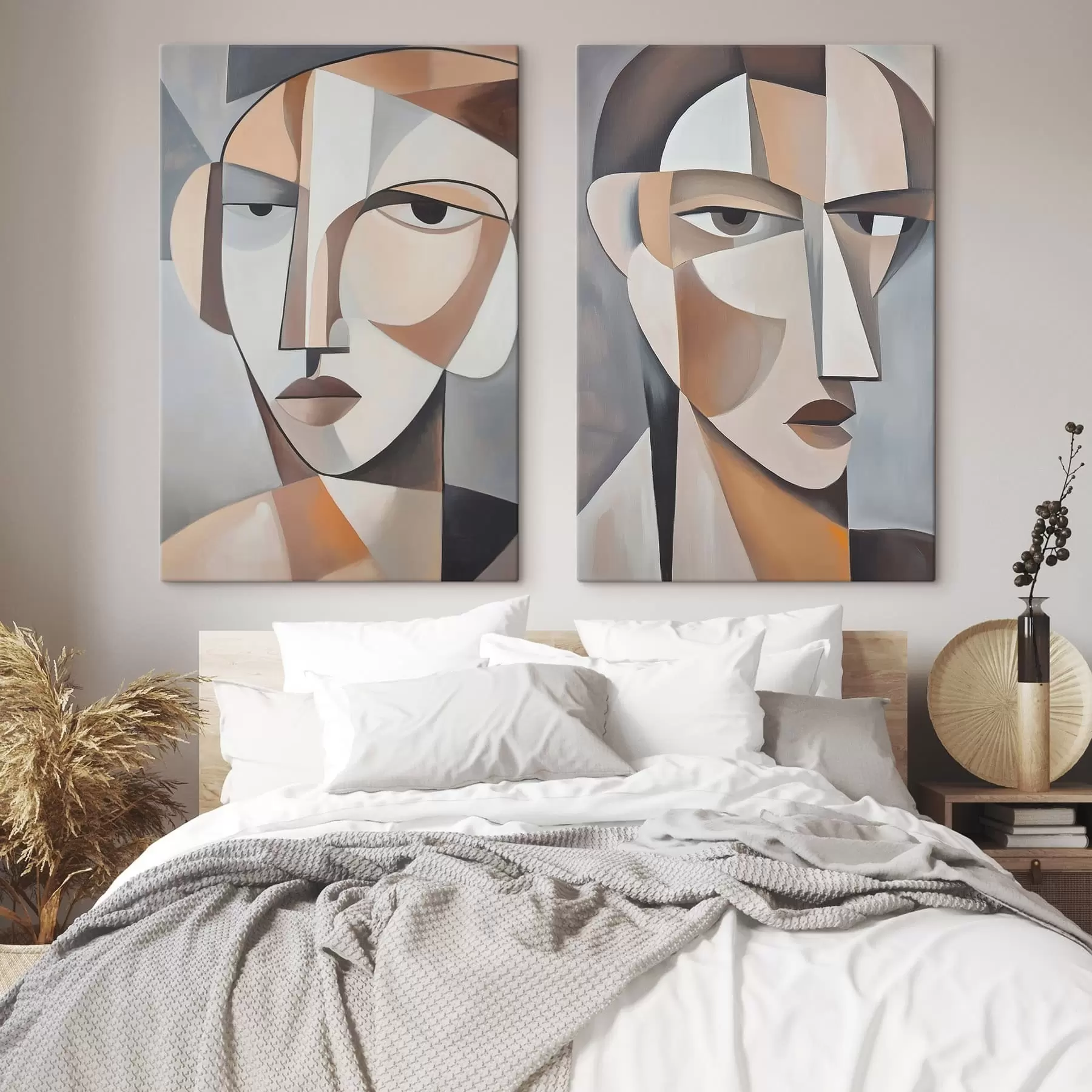 Fototapete Moderne kubistische Porträts  m30065