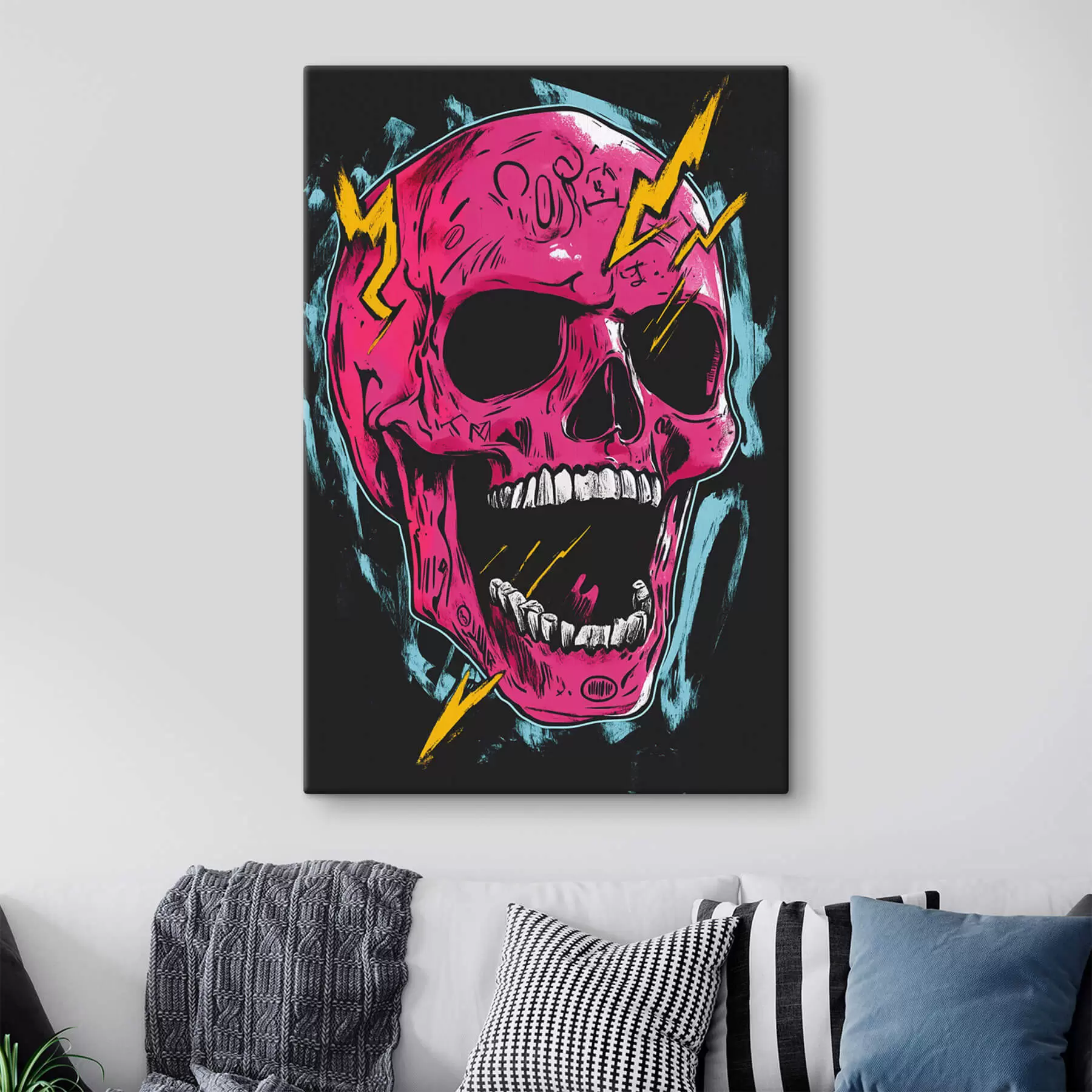 Fototapete Abstrakter Schädel s47780