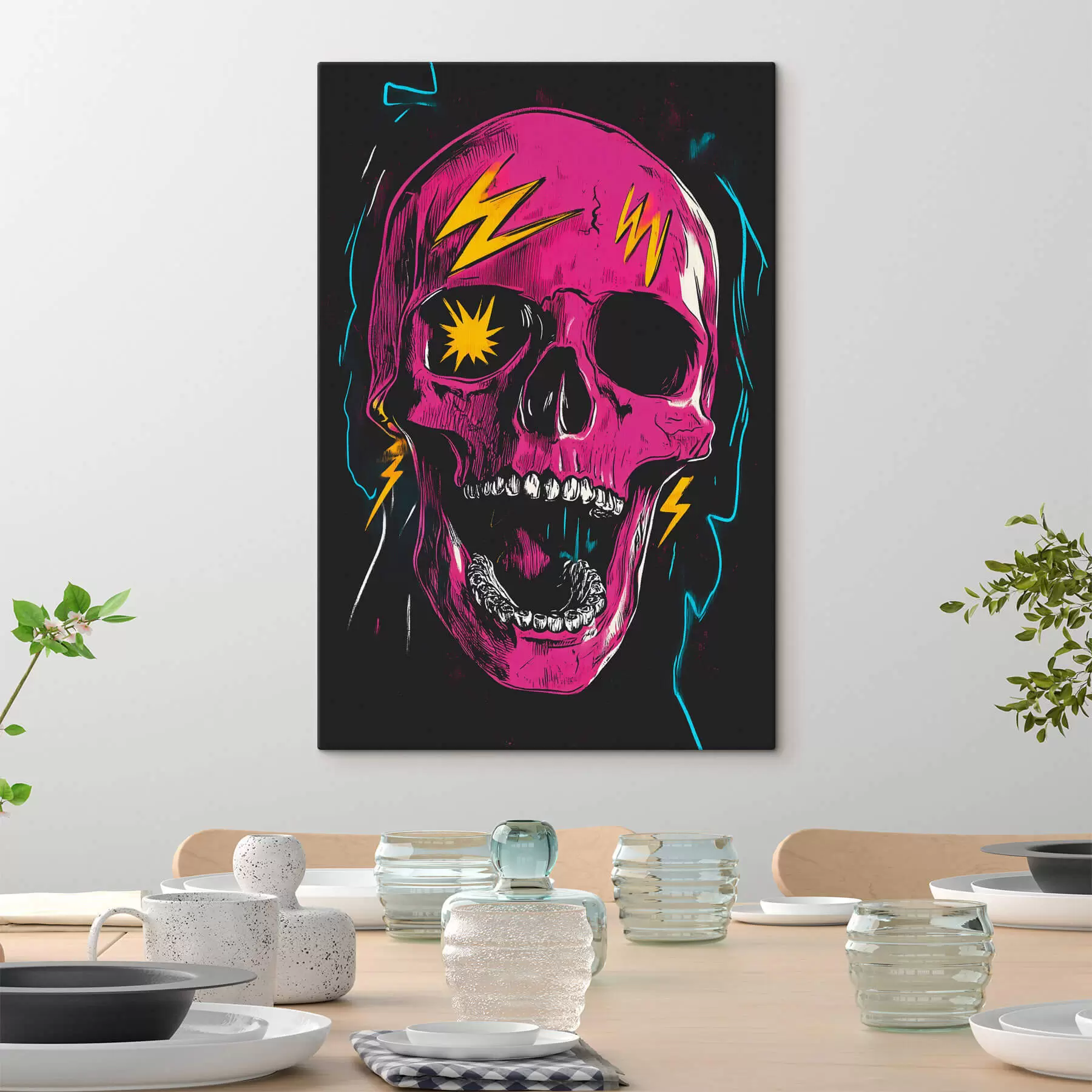 Fototapete Abstrakter Schädel s47781