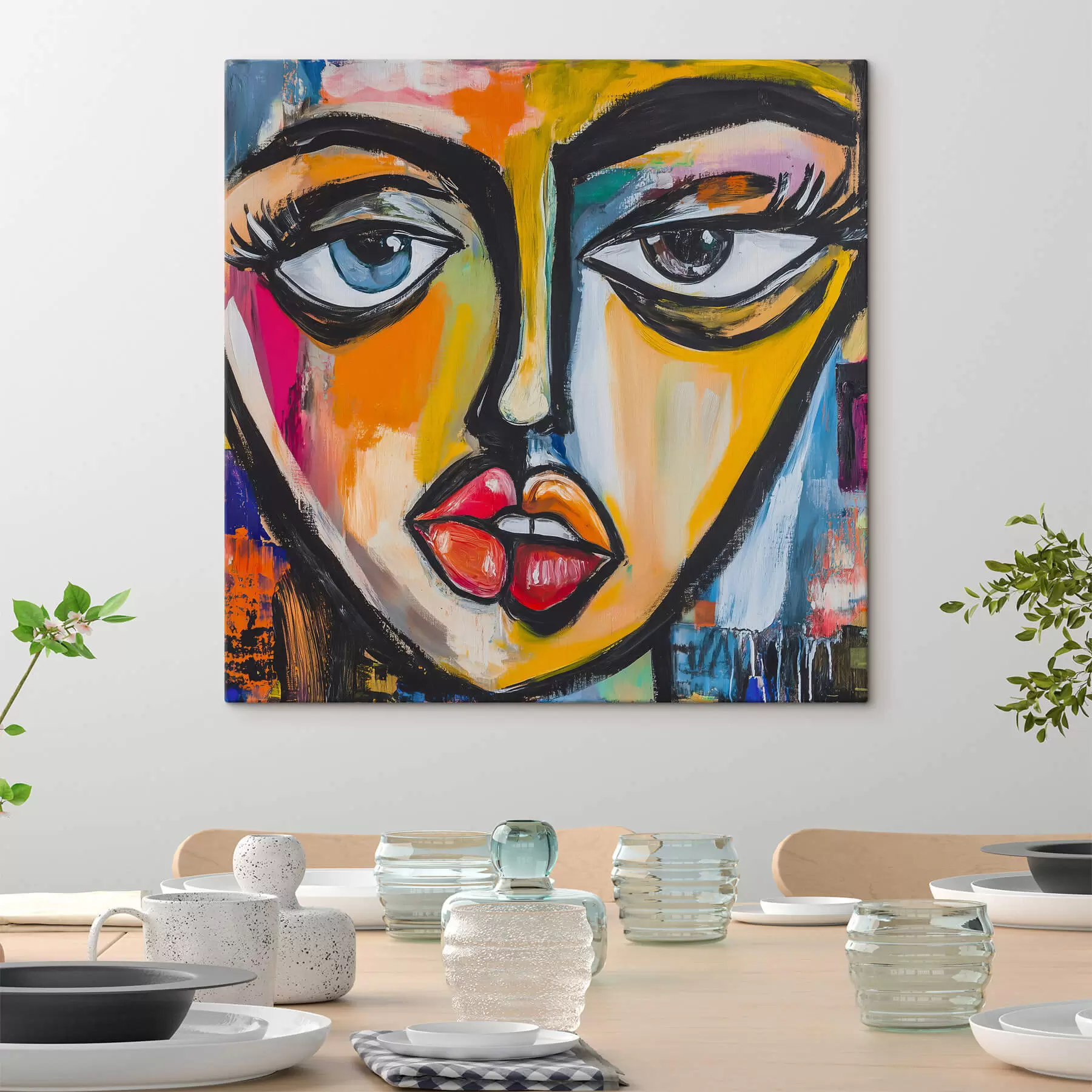 Fototapete Abstraktes Porträt s47784