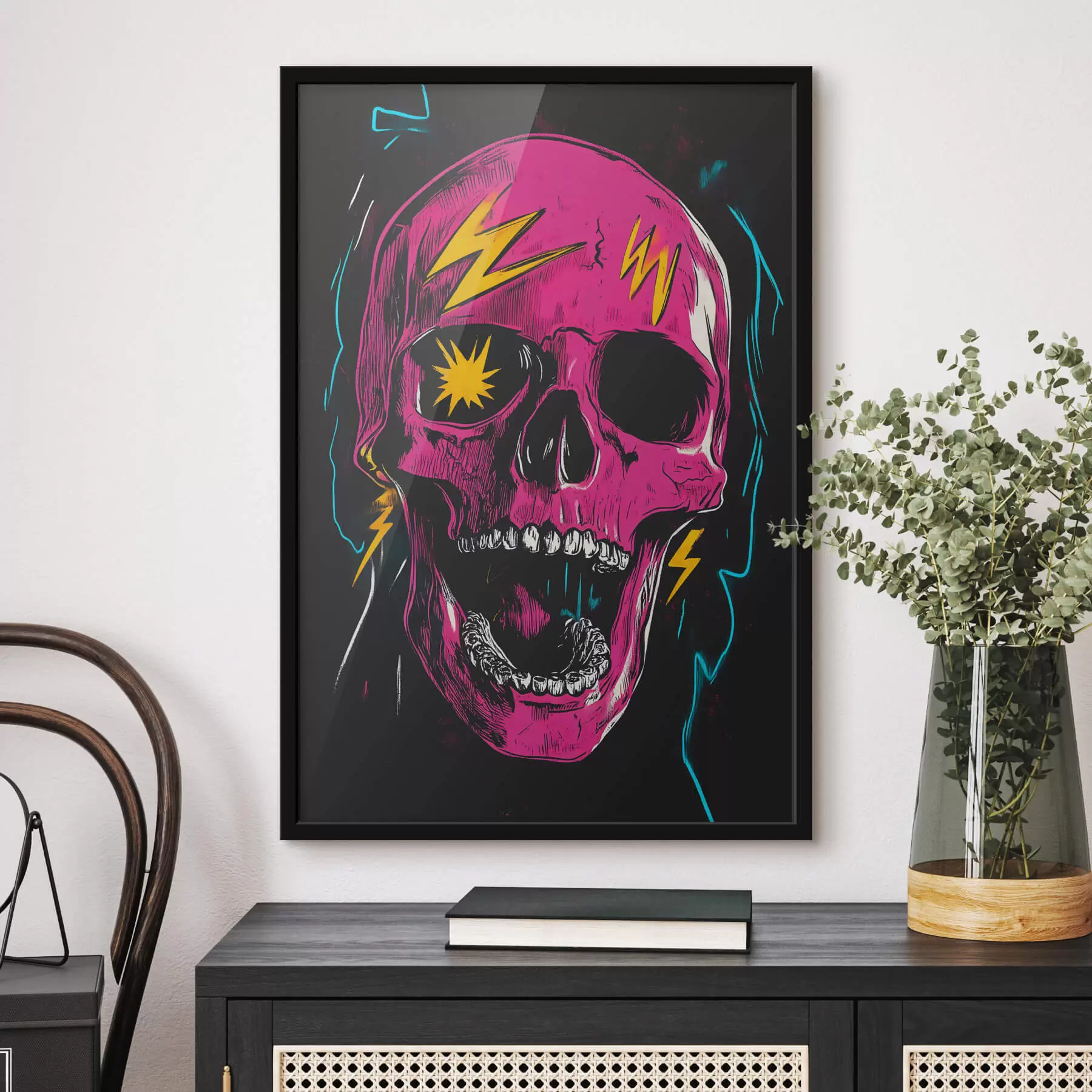 Fototapete Abstrakter Schädel f47781