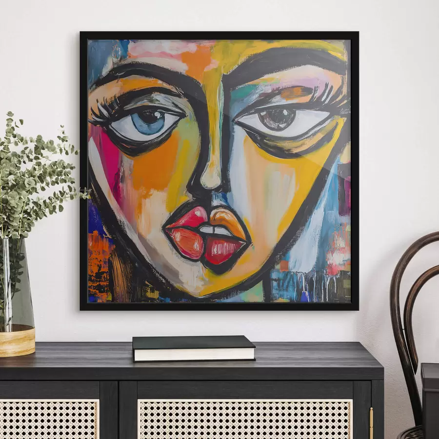 Fototapete Abstraktes Porträt f47784