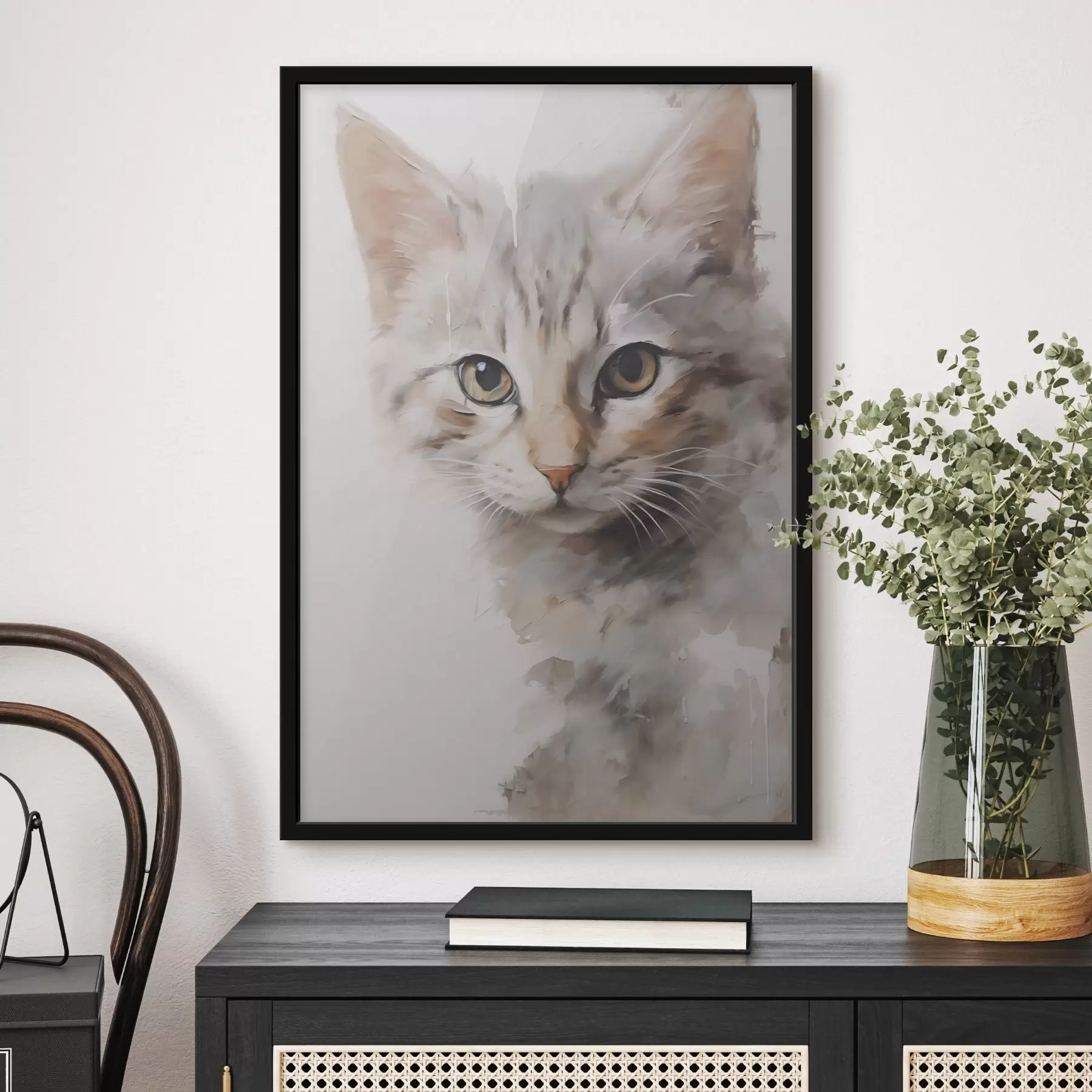 Fototapete Katzenimitationsgemälde f48161