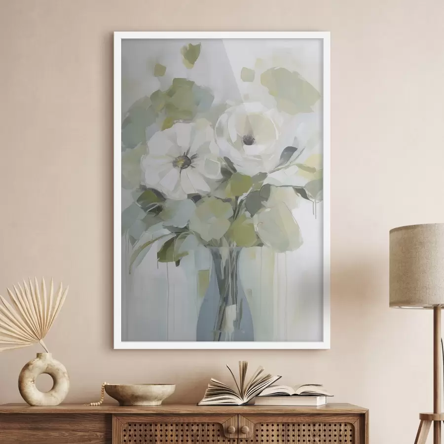 Fototapete Blumen in einer Vase – Imitationsgemälde f48167