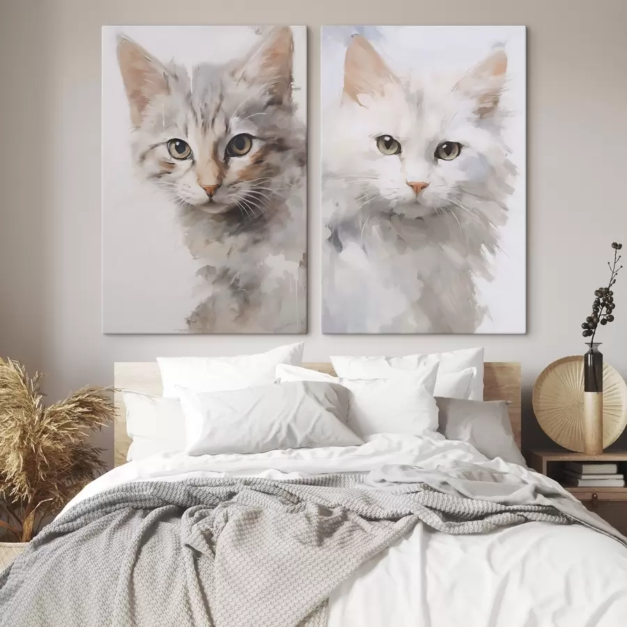 Fototapete Katzenimitationsgemälde m30119