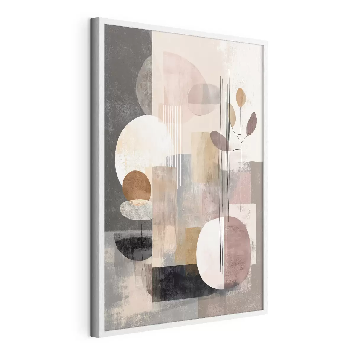 Poster Collage mit botanischen Elementen im Stil der digitalen Malerei f47981