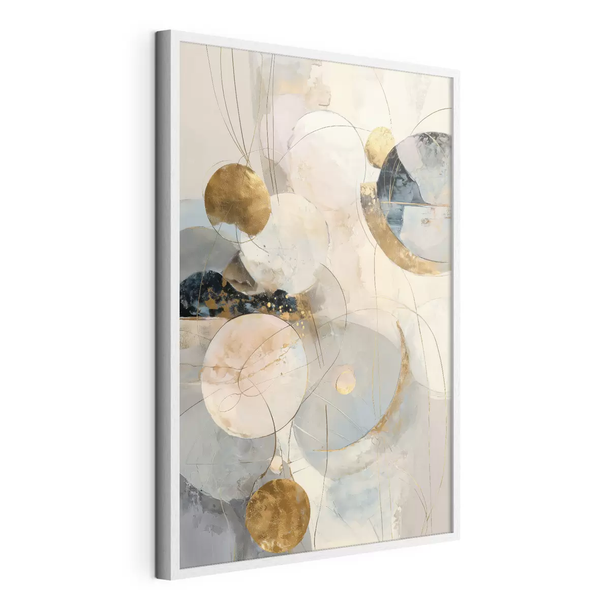 Poster Harmonie von Himmelsfarben und geometrischen Formen in minimalistischem Stil f47986